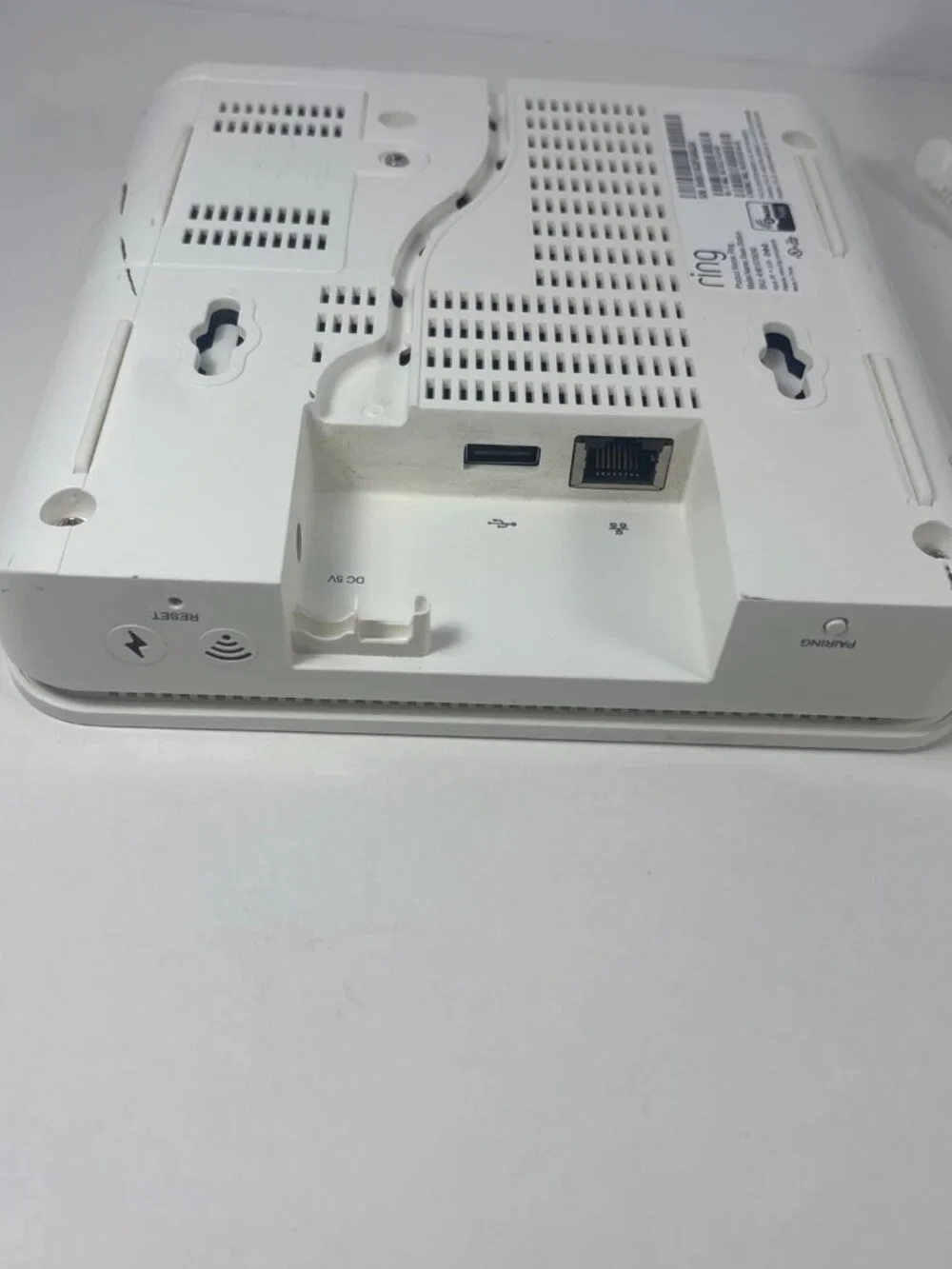 Ring Alarm Base Station -1st Gen- 4HB1S70EN0 w/ AC Adapter. Unknown Registration